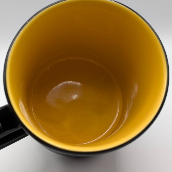 Disney Store Black Minnie Mouse Psychedelic Mug - Yellow Interior, 4.5" Tall - Picture 5 of 6